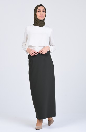 Khaki Skirt 0110-04