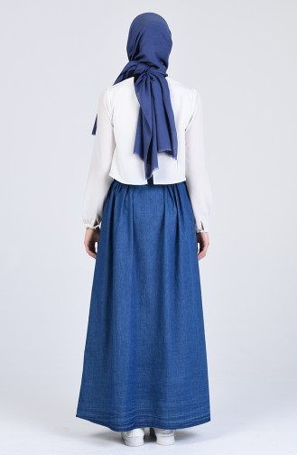 Navy Blue Rok 0104-02