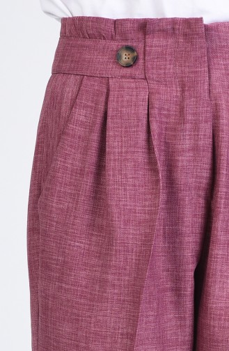 Straight Leg Trousers with Pockets 1122-05 Damson 1122-05