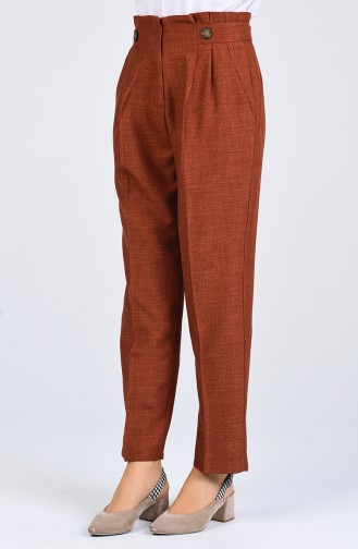 Straight Leg Trousers with Pockets 1122-07 Tile 1122-07