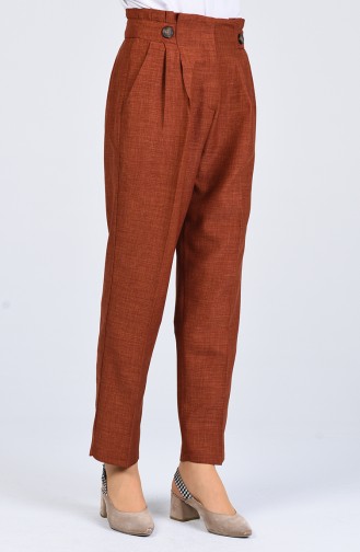 Straight Leg Trousers with Pockets 1122-07 Tile 1122-07