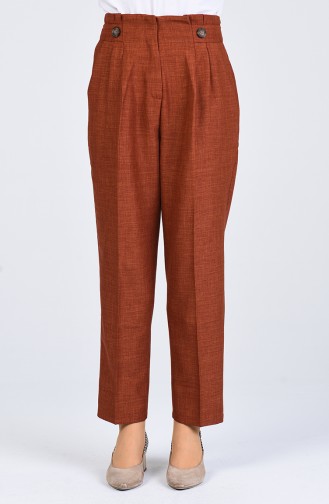 Straight Leg Trousers with Pockets 1122-07 Tile 1122-07