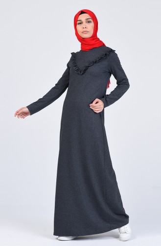 Smoke-Colored Hijab Dress 2992-12