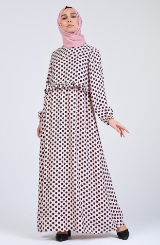 Powder Hijab Dress 7087-01