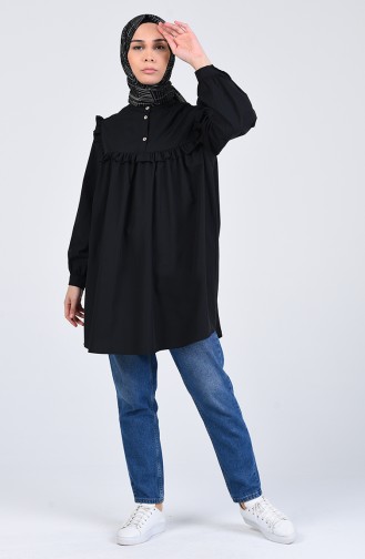 Frilly Tunic 1436-03 Black 1436-03