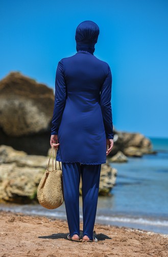 Navy Blue Swimsuit Hijab 02