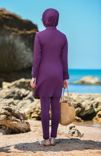 Purple Swimsuit Hijab 20113-01