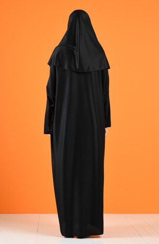 Robe de Prière Noir 4537-01