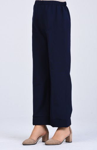 Elastic Double-leg Pants 1985-02 Navy Blue 1985-02