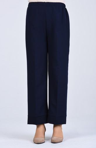 Elastic Double-leg Pants 1985-02 Navy Blue 1985-02