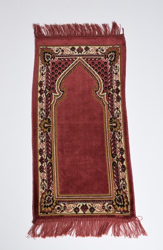 Dark Dusty Rose Prayer Rug 18-01