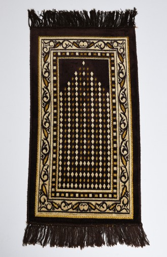 Dark Brown Prayer Rug 18-07