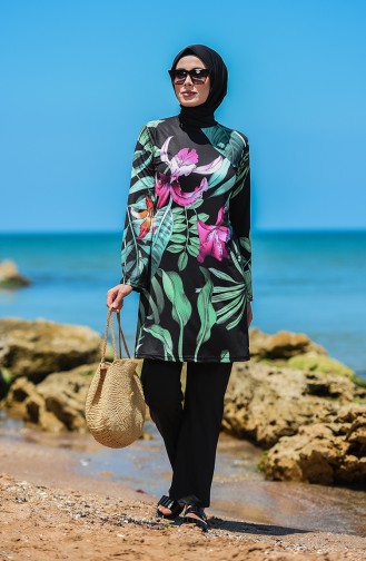 Black Swimsuit Hijab 20117-01