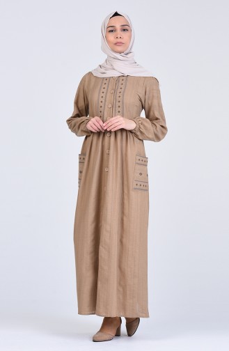 Robe Hijab Vison Foncé 50302-01