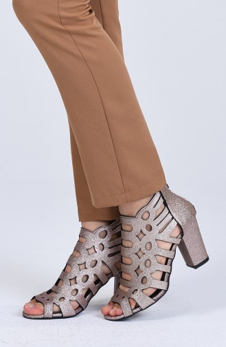 Rose Tan High-Heel Shoes 0004-07