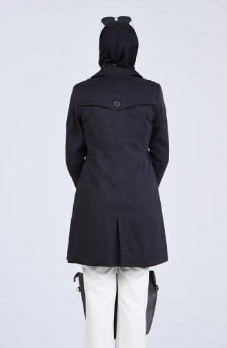Light Black Trench Coats Models 0327-02