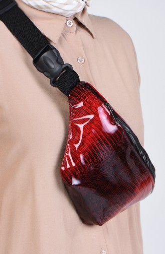 Claret red Belly Bag 1305G-01