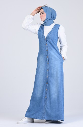 Denim Blue Gilet 4109-01