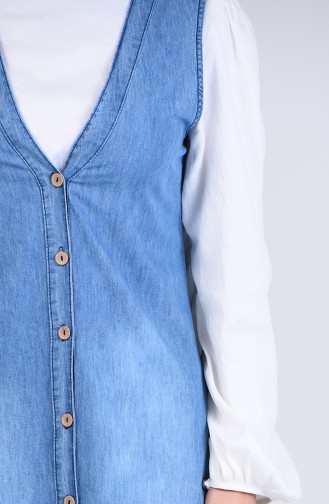 Denim Blue Gilet 4109-01