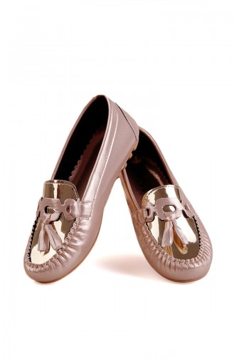 Rose Skin Woman Flat Shoe 0144-07