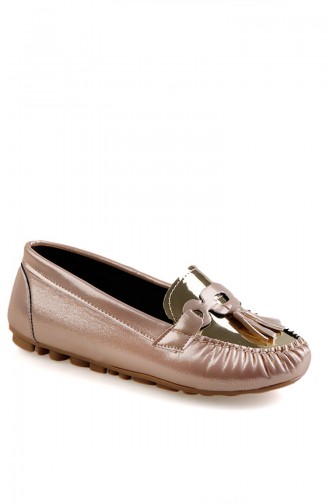 Rose Skin Woman Flat Shoe 0144-07