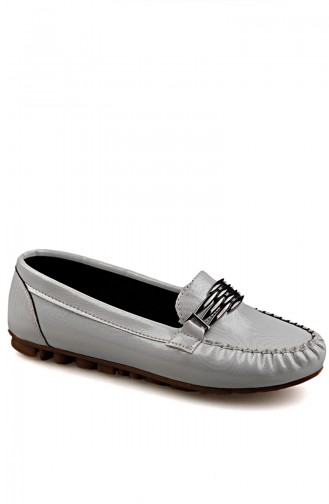 حذاء مسطح أبيض 0148-11