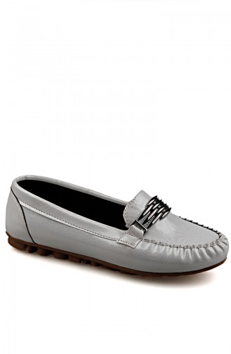 White Women`s Flats 0148-11