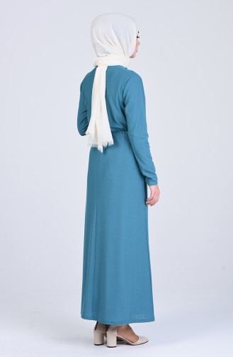 Green Almond Hijab Dress 6571-02