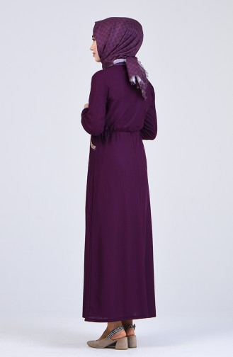 Purple Hijab Dress 6571-06