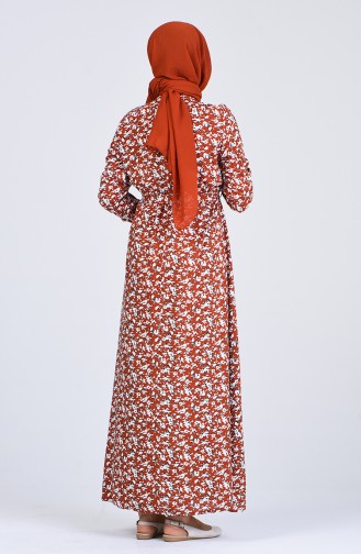 Tan Hijab Dress 6573-01