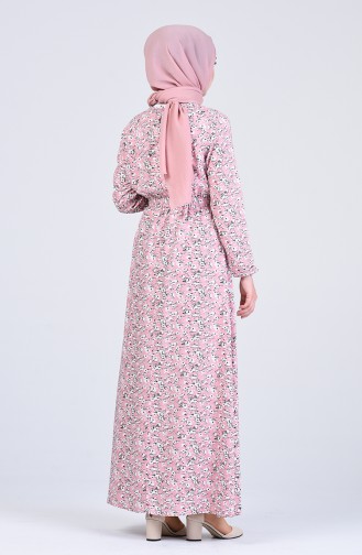Robe Hijab Poudre 6573-02