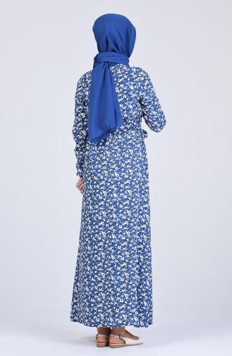 Indigo Hijab Kleider 6573-04