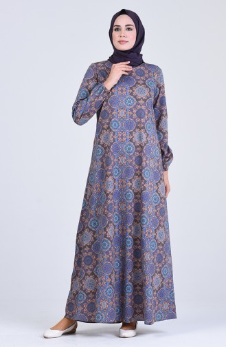 Purple Hijab Dress 6169C-03
