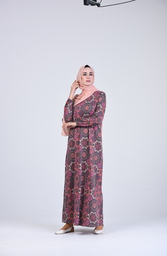Zwetschge Hijab Kleider 6169C-05