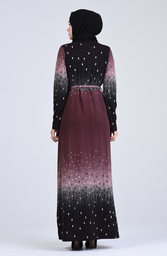 Braun Hijab Kleider 5708K-01