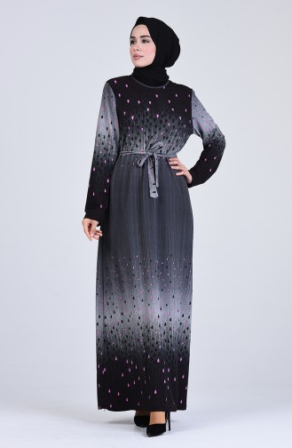 فستان رمادي 5708K-02