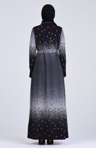 Gray Hijab Dress 5708K-02