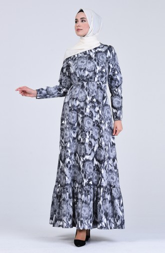 فستان رمادي 0017-02