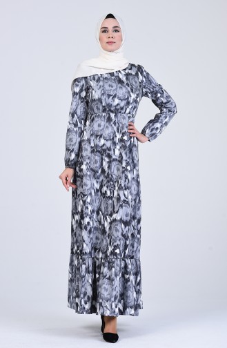 فستان رمادي 0017-02