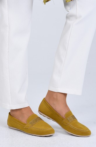 Mustard Women`s Flats 0405-03