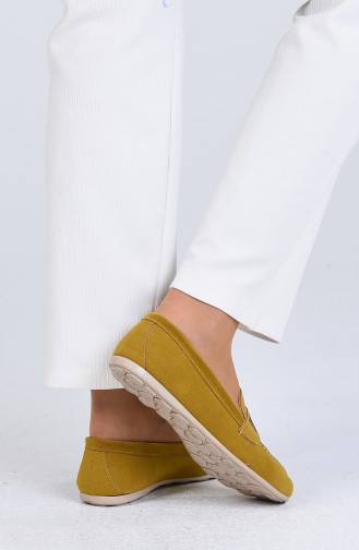 Mustard Woman Flat Shoe 0405-03