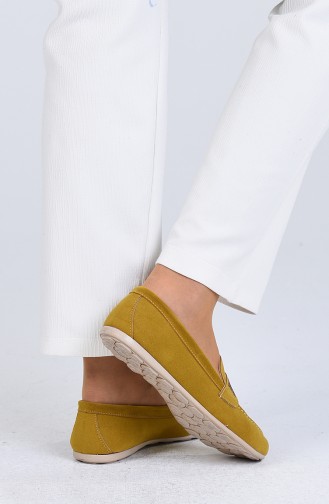 Mustard Women`s Flats 0405-03