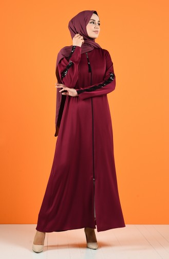 Claret Red Abaya 10150-04