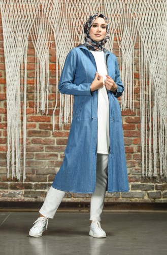 Jeansblau Cape 4062-01