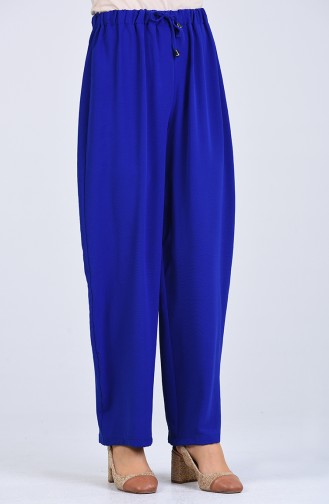 Aerobin Fabric Elastic waist Trousers 0054-13 Saxe Blue 0054-13