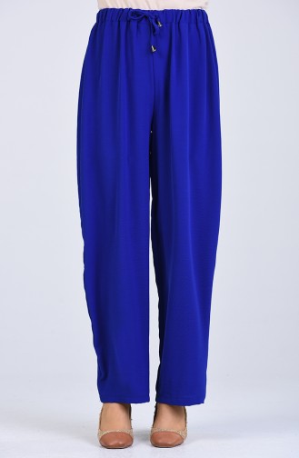 Aerobin Fabric Elastic waist Trousers 0054-13 Saxe Blue 0054-13