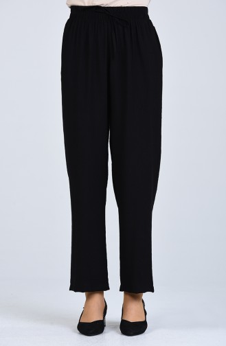 Aerobin Fabric Trousers with Pockets 0151-01 Black 0151-01