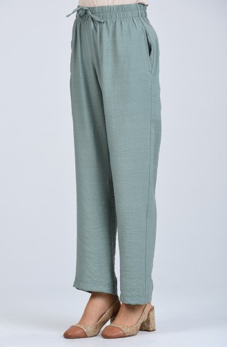 Aerobin Fabric Trousers with Pockets 0151-05 Sea Green 0151-05