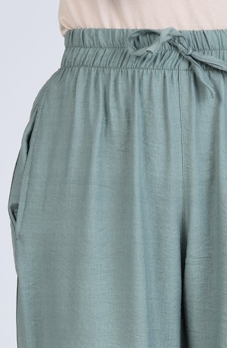 Aerobin Fabric Trousers with Pockets 0151-05 Sea Green 0151-05