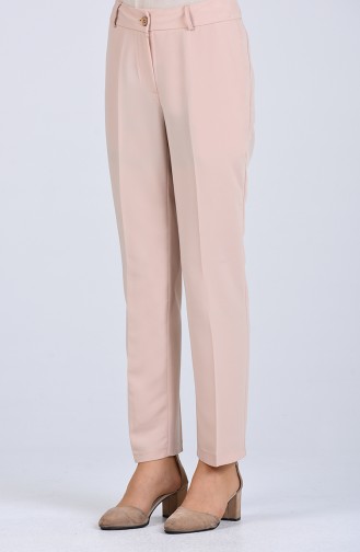 Classic Trousers with Pockets 20010-02 Beige 20010-02